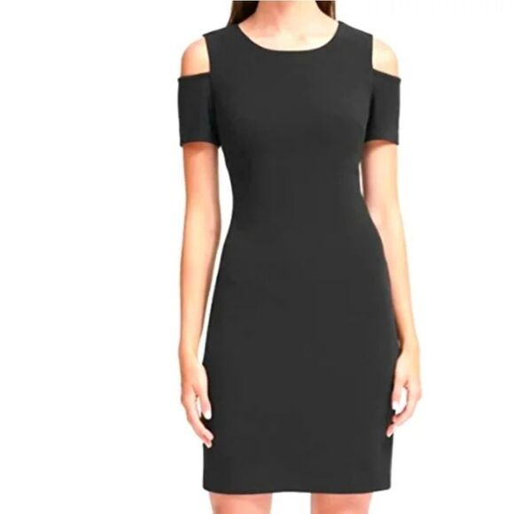 BRAND NEW TOMMY HILFIGER COLD SHOULDER  SLEEVELESS DRESS - Picture 1 of 15